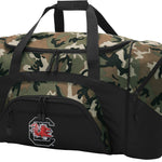 South Carolina Camo Duffel Bag – Official Gamecocks Travel, Gym & Sports Bag with Shoulder Strap – 600D Polyester