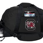 University of South Carolina Duffel Bag USC Gamecocks Gym or Sports Bag with Shoe Pocket Black
