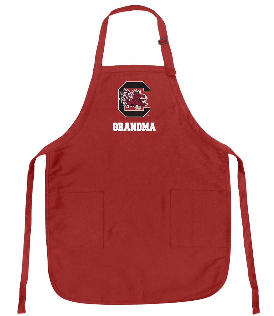University of South Carolina Apron USC Gamecocks Apron - Stain Resistant Fabric Grandma on Garnet
