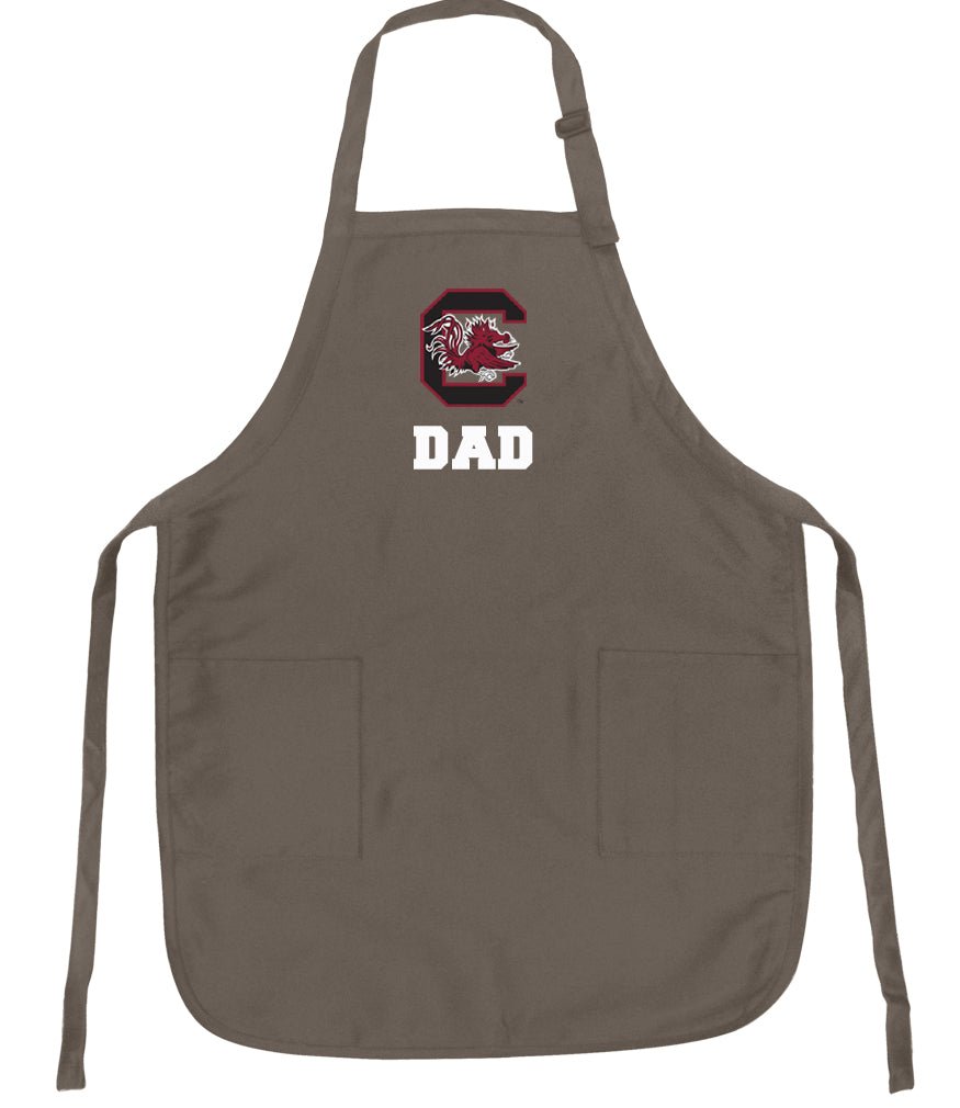 University of South Carolina Apron USC Gamecocks Apron - Stain Resistant Fabric Dad on Khaki