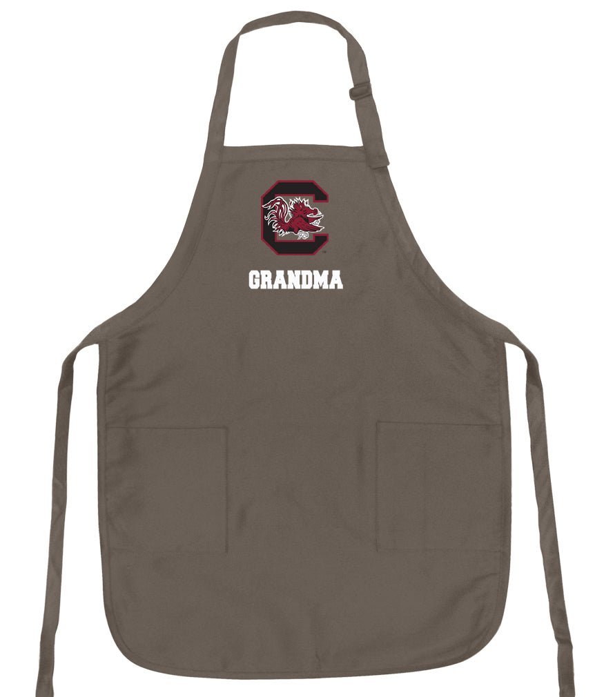 University of South Carolina Apron USC Gamecocks Apron - Stain Resistant Fabric Grandma on Khaki