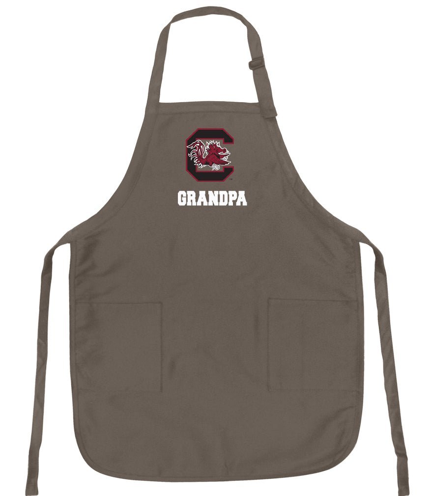 University of South Carolina Apron USC Gamecocks Apron - Stain Resistant Fabric Grandpa on Khaki