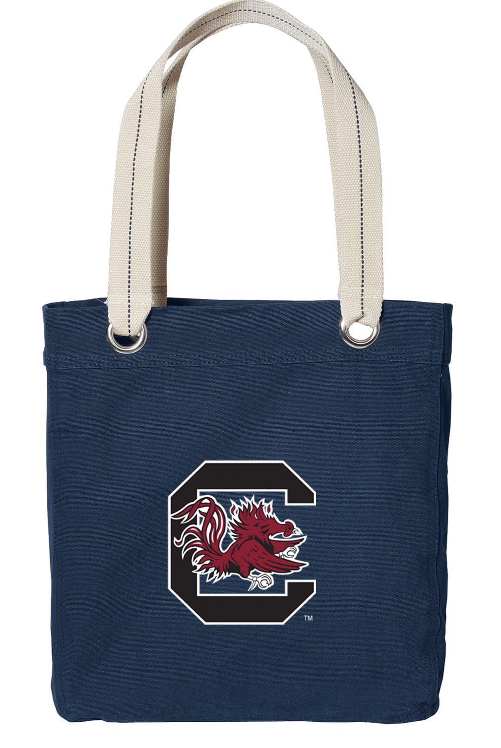 University of South Carolina Tote Bag USC Gamecocks Deluxe Canvas Shoulder Bag Navy