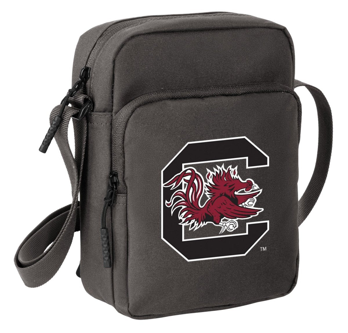 University of South Carolina Crossbody Bag USC Gamecocks Travel Sling Pack Gray