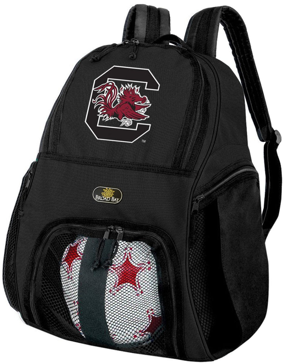 University of South Carolina Soccer Ball Backpack or USC Gamecocks Volleyball Sports Gear Bag Black