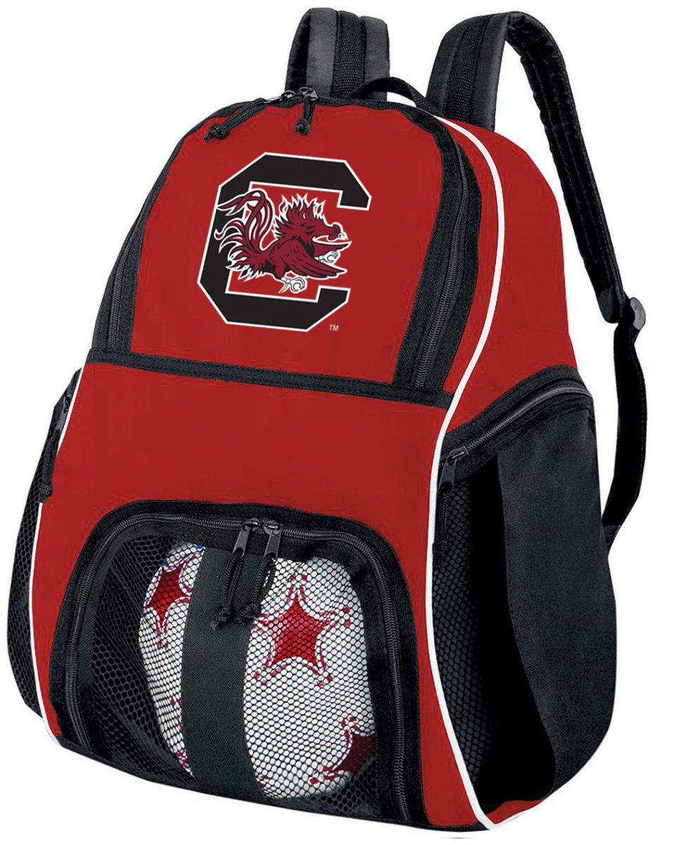 University of South Carolina Soccer Ball Backpack or USC Gamecocks Volleyball Sports Gear Bag Red