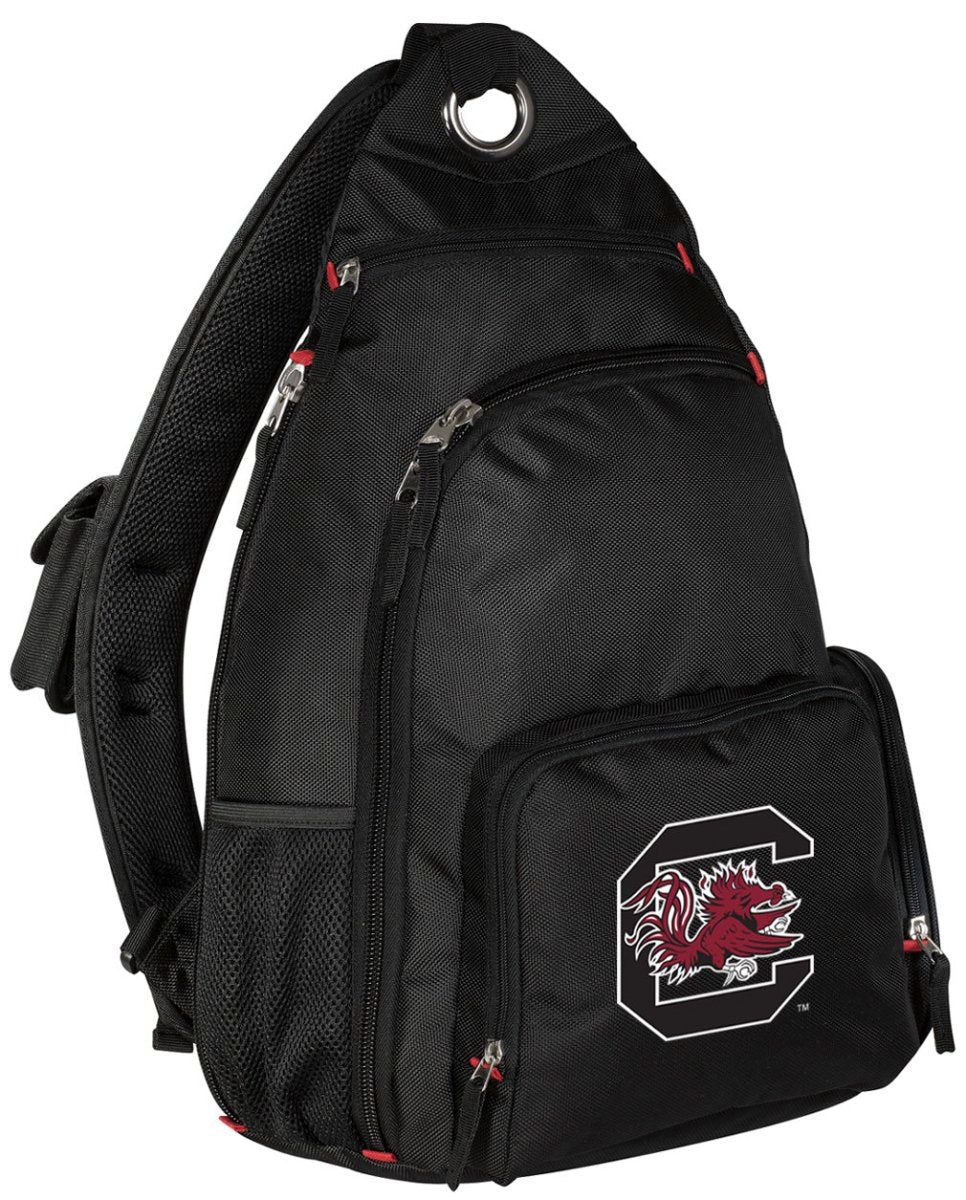 University of South Carolina Sling Backpack USC Gamecocks Crossbody Bag Black
