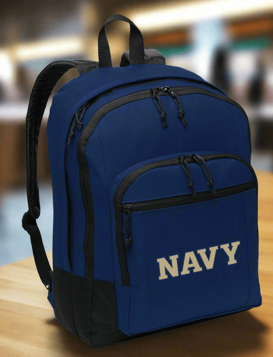 Naval Academy Backpack Navy Midshipmen Medium Classic Style Backpack Navy