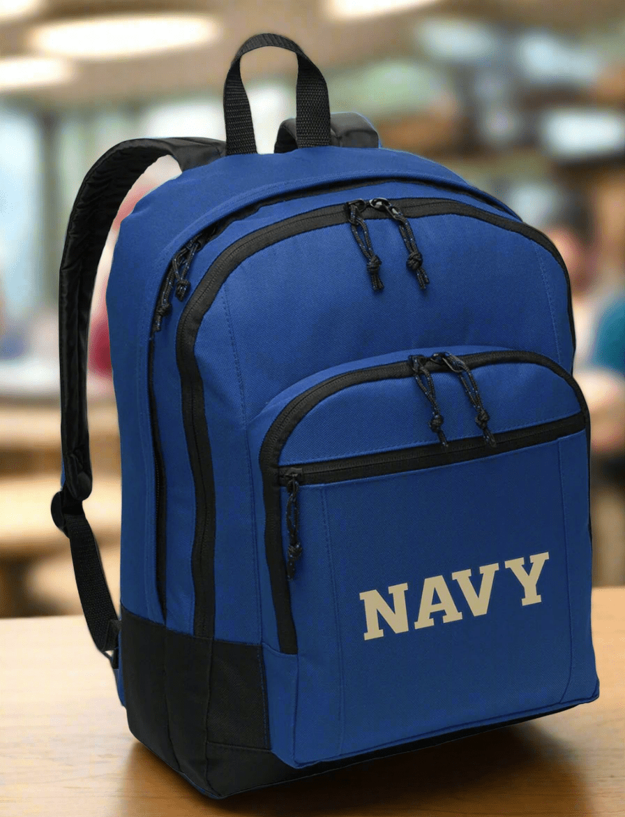 Naval Academy Backpack Navy Midshipmen Medium Classic Style Backpack Blue