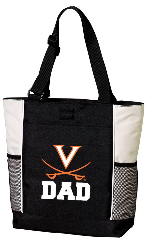UVA Tote Bag University of Virginia Carryall Tote Dad on White