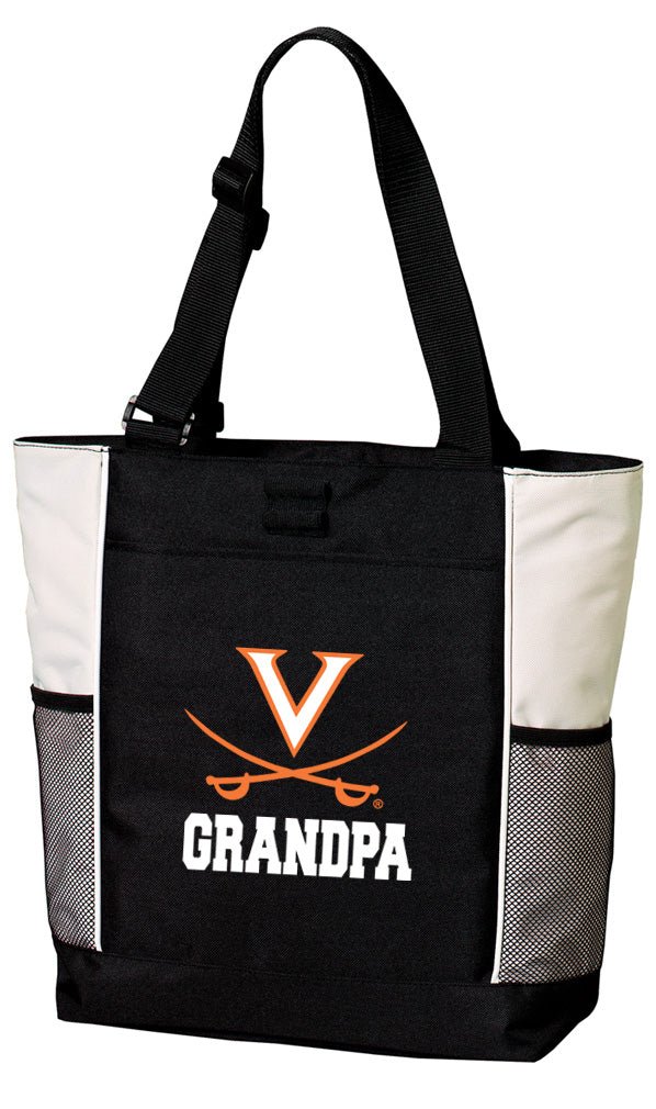 UVA Tote Bag University of Virginia Carryall Tote Grandpa on White