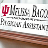 Indiana University Nameplate for Desk or Shelf for IU Alumni, or IU Graduation Gift