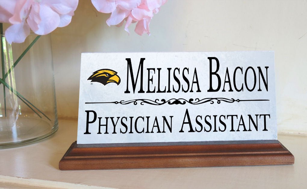 Southern Miss Desk Nameplate USM Eagles Alumni, or Graduation Gift