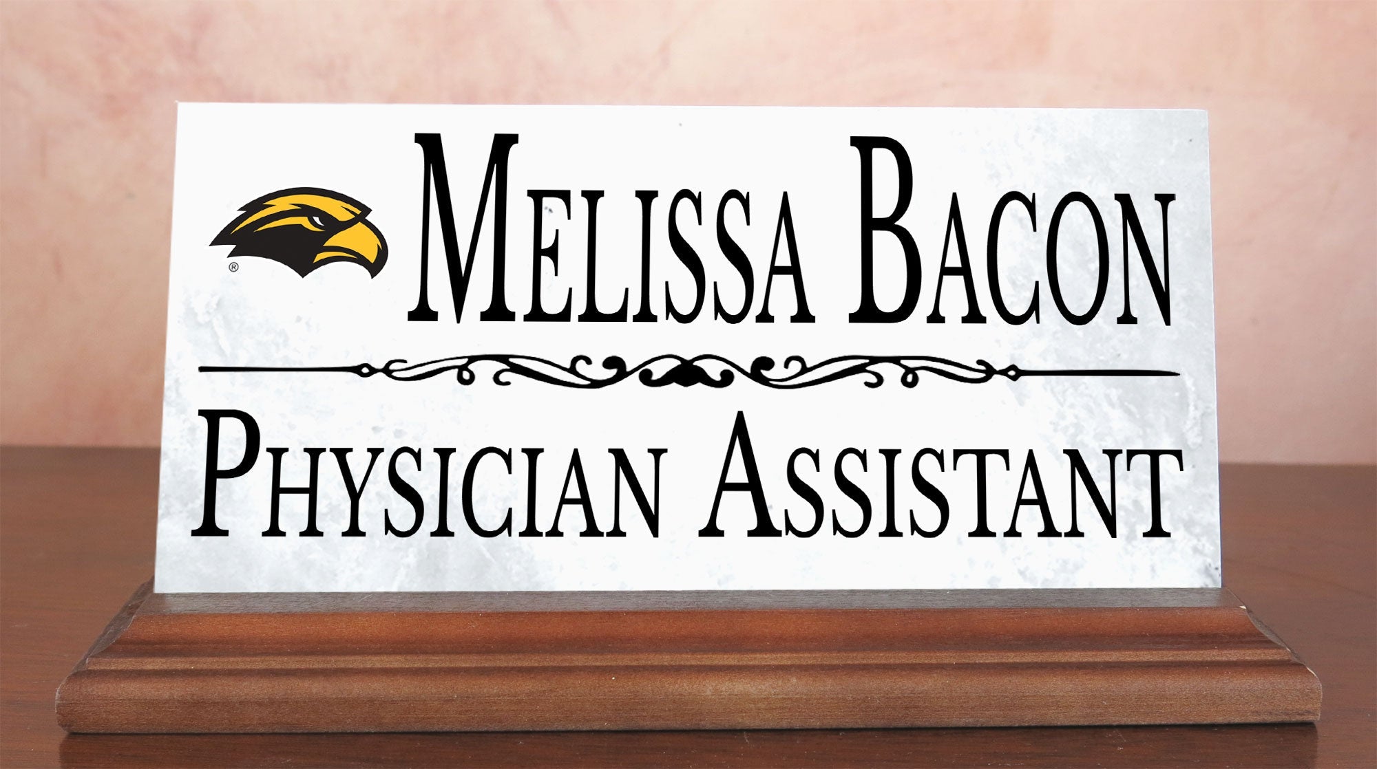 Southern Miss Desk Nameplate USM Eagles Alumni, or Graduation Gift