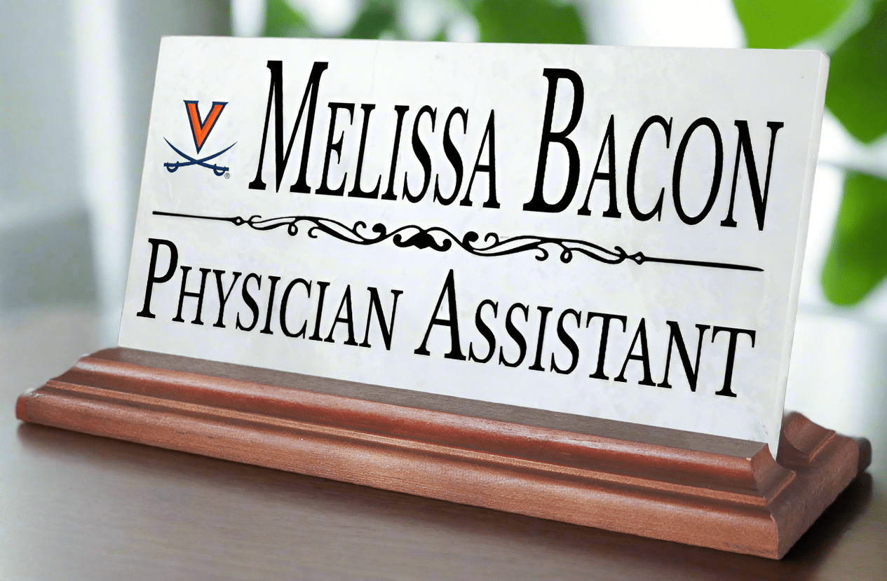 UVA Nameplate for Desk University of Virginia Alumni, or Graduation Gift