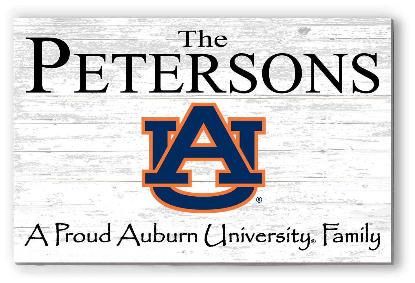 Custom Auburn Family Name Sign – Official Tigers Wall Art | Personalized AU Gift for Grads, Fans & Alumni Proud Auburn Family