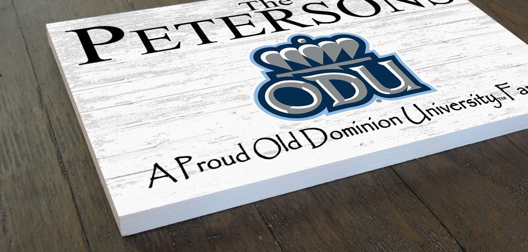 Custom ODU Family Name Sign β Personalized Old Dominion University Wall Art | Official Gift for Monarch Alumni or Fans A Proud ODU Family Sign