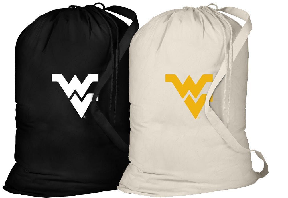 West Virginia University Laundry Bags 2 PC Set WVU Clothes Bags