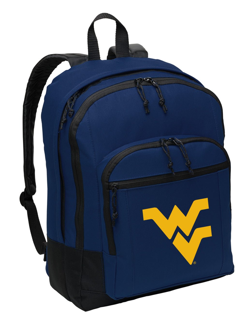 West Virginia Backpack WVU Medium Classic Style Backpack Navy