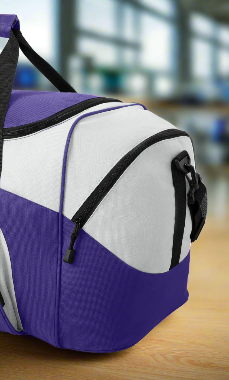 Northern Iowa Large Duffel Bag – UNI Panthers Suitcase & Luggage Bag Purple