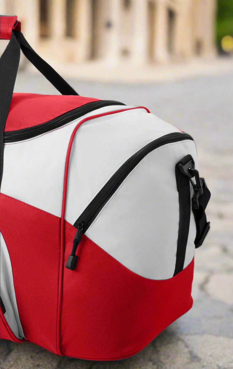 University of Kansas Duffel Bag – Jayhawks Gym, Travel & Suitcase-Style Gear Bag Red