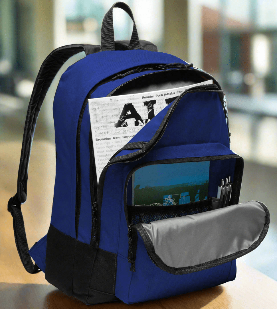 UTEP Backpack University of Texas El Paso Medium Classic Style Backpack Blue