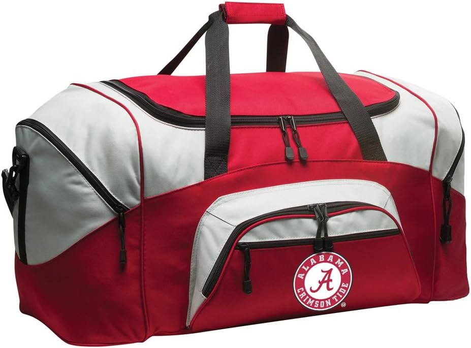 University of Alabama Duffel Bag – Crimson Tide Gear Bag for Travel, Gym & Game Day Crimson