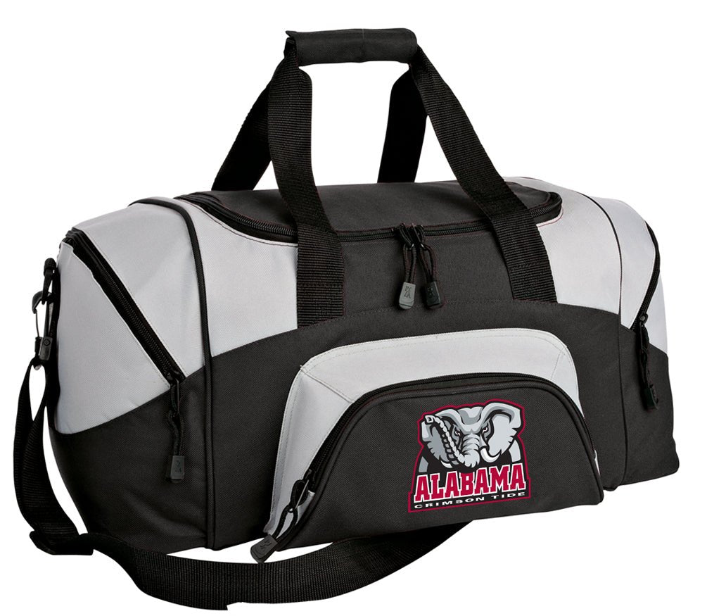 Alabama Small Duffel Bag University of Alabama Carryon Suitcase or Gym Bag Black