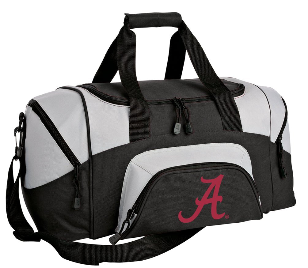 Small Alabama Crimson Tide Duffel Bag – Compact Gym, Travel & Carry-On Gear Bag Black