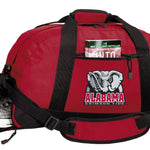 University of Alabama Duffel Bag – Crimson Tide Gym & Sports Bag with Shoe Pocket Red