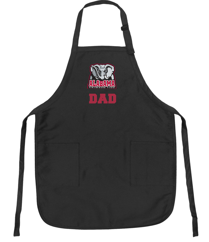 University of Alabama Aprons - Stain Resistant Fabric Dad on Black