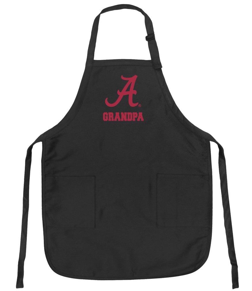 University of Alabama Apron Alabama Apron - Stain Resistant Fabric Grandpa on Black
