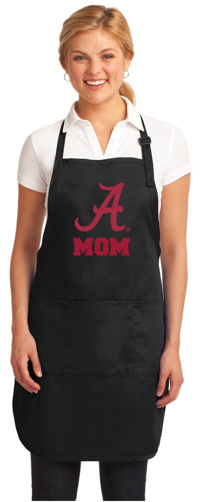 University of Alabama Apron Alabama Apron - Stain Resistant Fabric Mom on Black