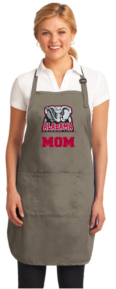University of Alabama Aprons - Stain Resistant Fabric Mom on Khaki