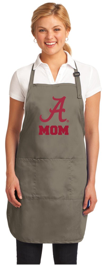 University of Alabama Apron Alabama Apron - Stain Resistant Fabric Mom on Khaki