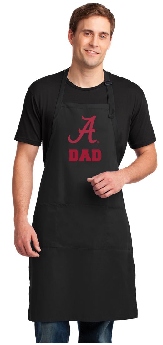 University of Alabama Large Apron Alabama Apron - Adjustable with Pockets Dad on Black