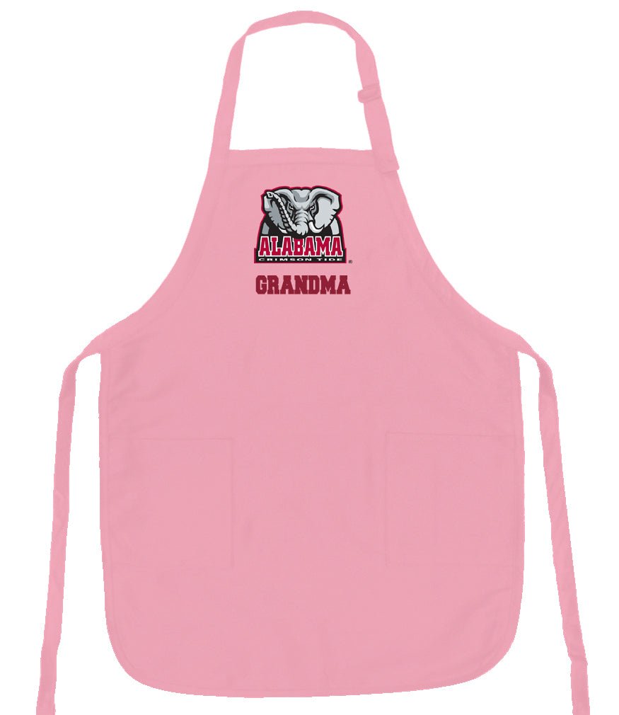 University of Alabama Aprons - Stain Resistant Fabric Grandma on Pink