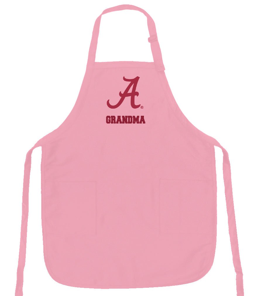 University of Alabama Apron Alabama Apron - Stain Resistant Fabric Grandma on Pink