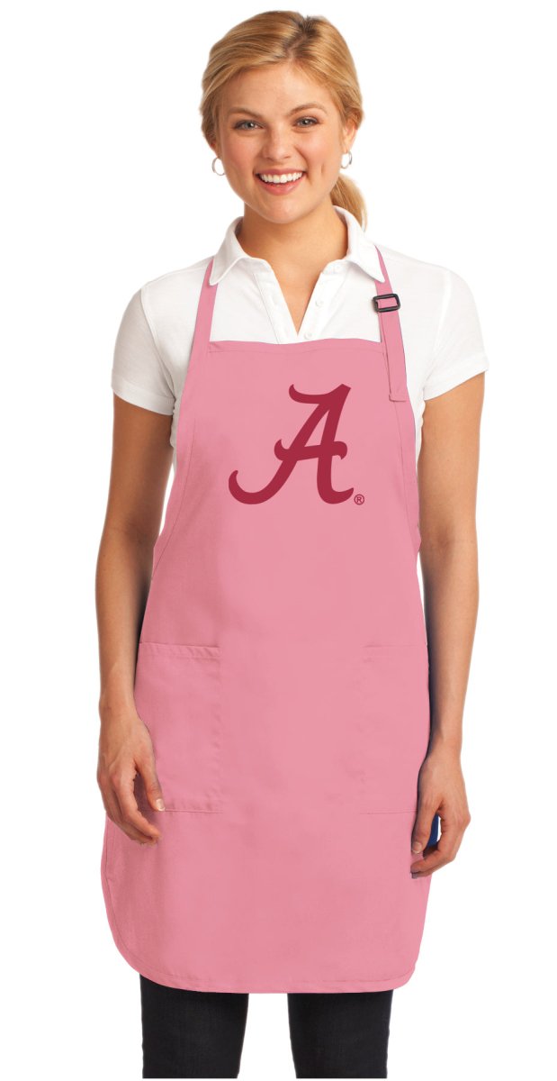 University of Alabama Apron Alabama Apron - Stain Resistant Fabric Pink