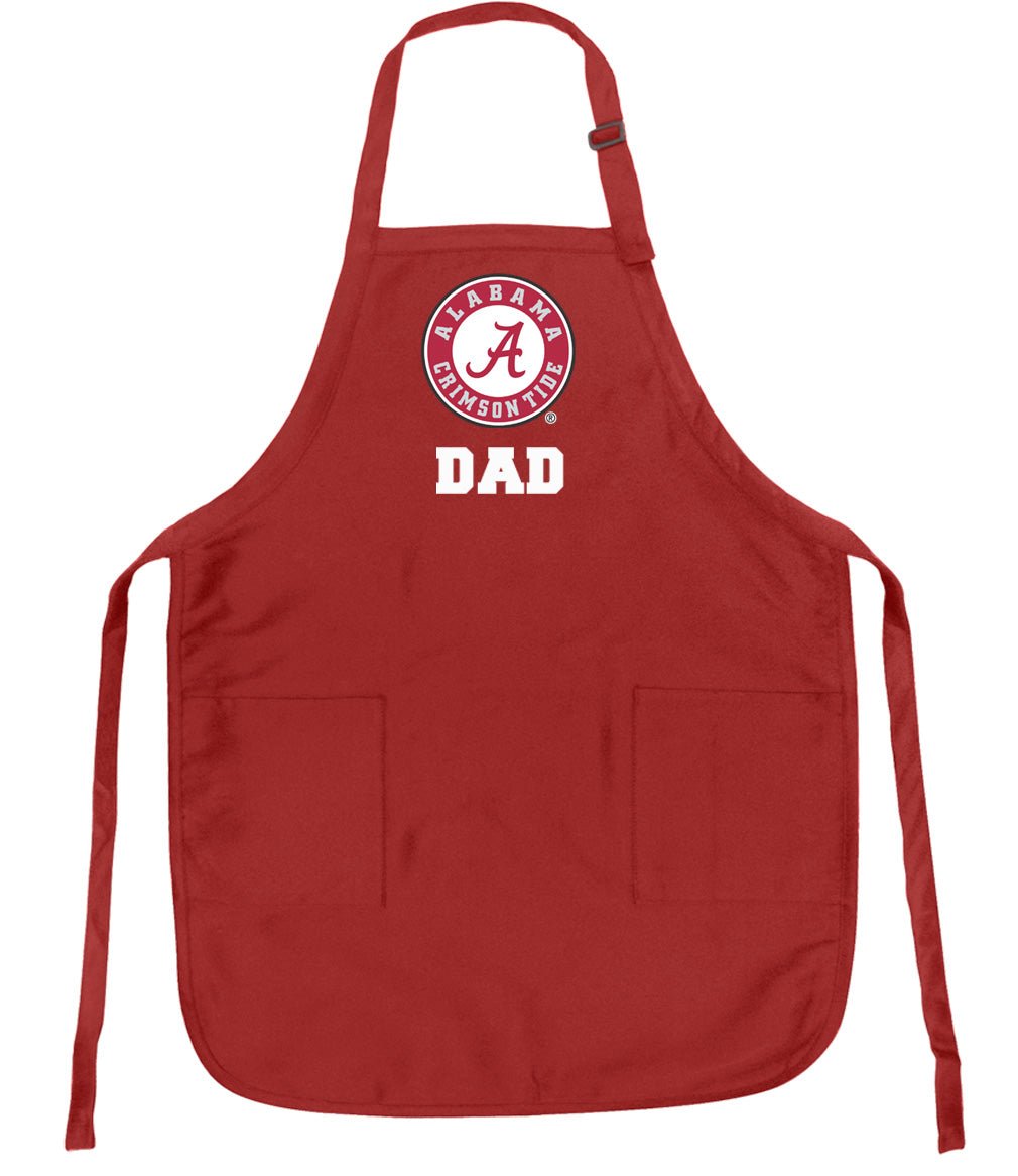 Premium Alabama Logo Apron - Stain Resistant Fabric Crimson Alabama Dad Apron
