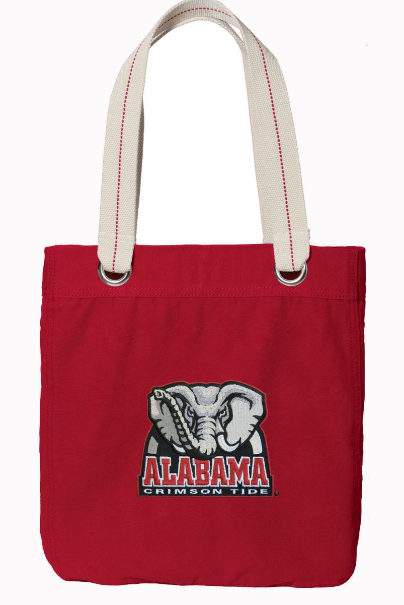 Alabama Tote Bag University of Alabama Deluxe Canvas Shoulder Bag Crimson