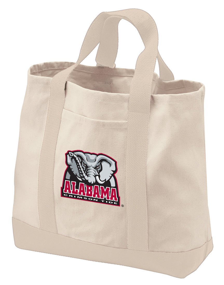Alabama Tote Bag Canvas University of Alabama Classic Tote Tan