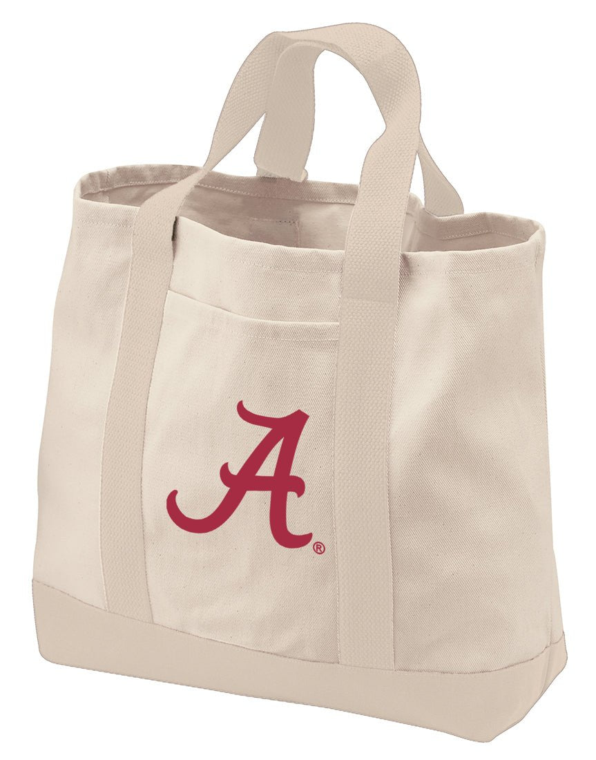 University of Alabama Canvas Tote Bag Alabama Classic Tote Tan