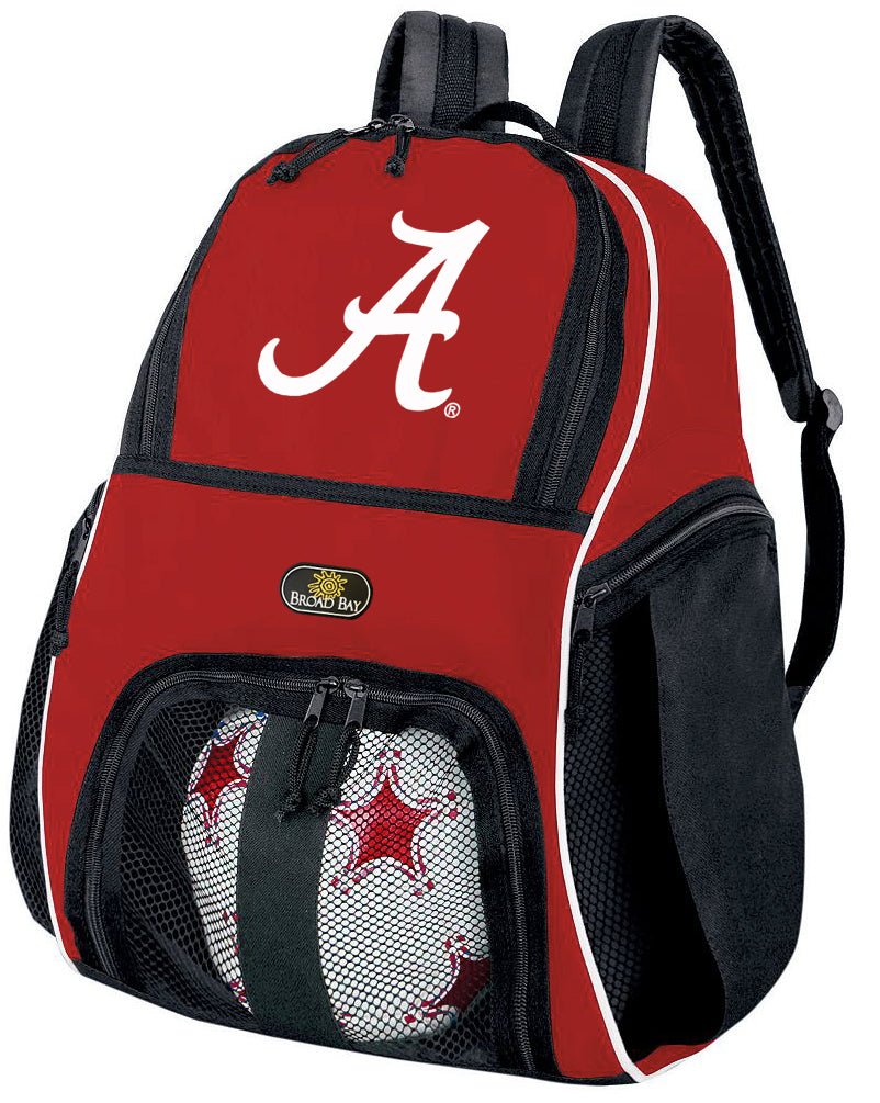 University of Alabama Soccer Ball Backpack or Alabama Volleyball Sports Gear Bag Red