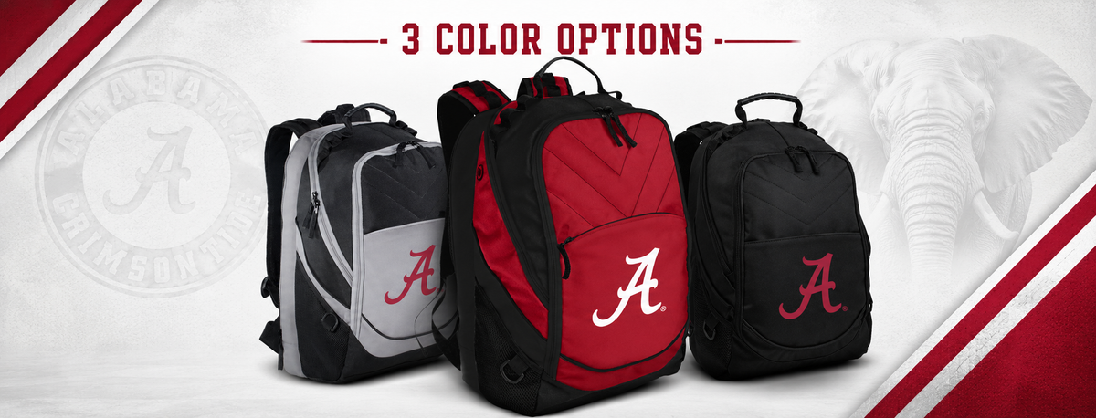 Alabama Laptop Backpack Crimson