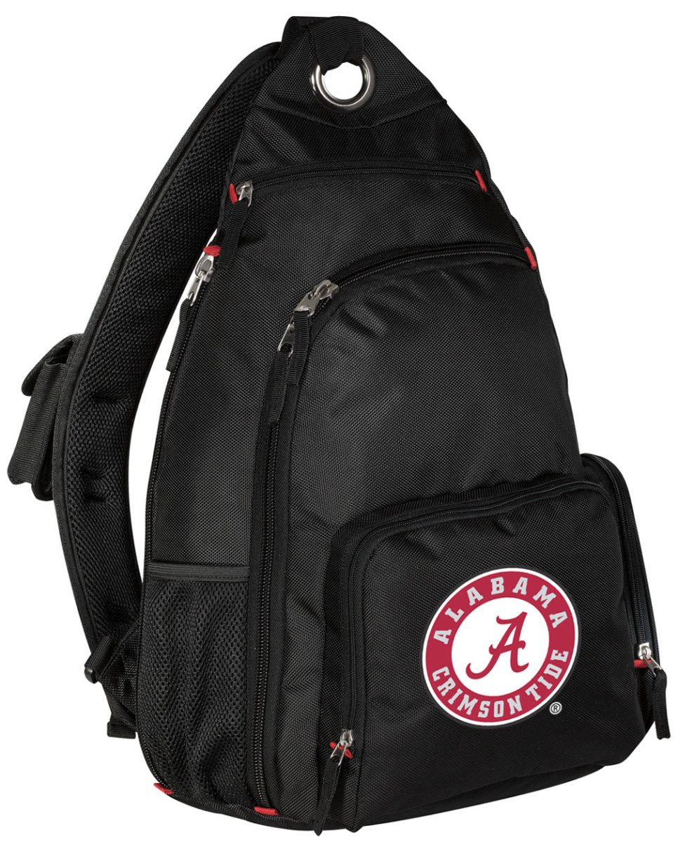 University of Alabama Logo Sling Backpack Alabama Crossbody Bag Black