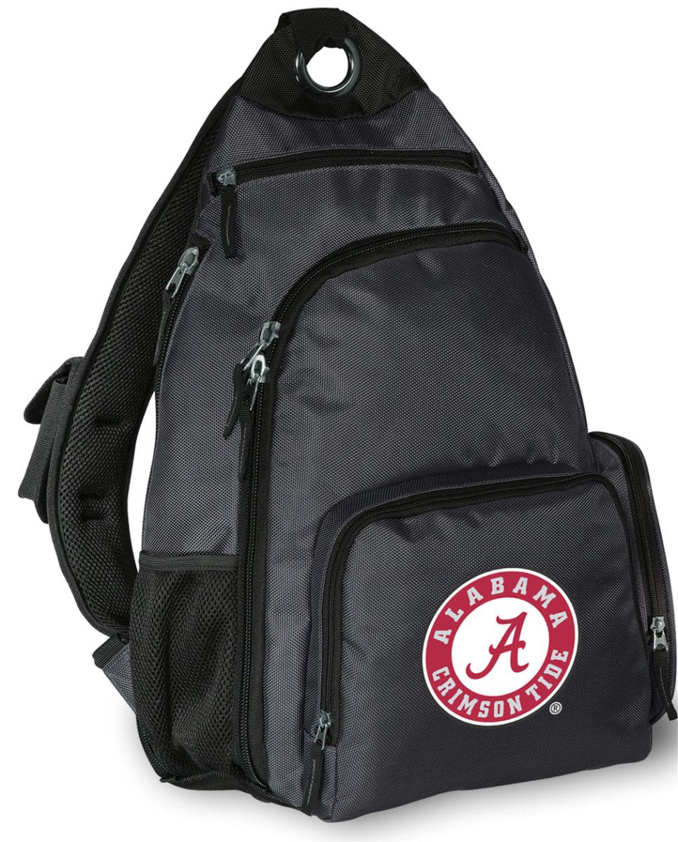 University of Alabama Logo Sling Backpack Alabama Crossbody Bag Gray