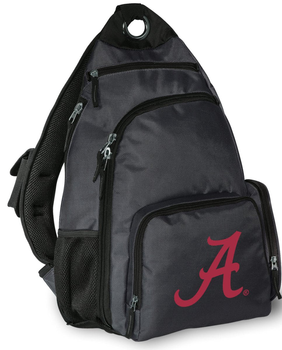 University of Alabama Sling Backpack Alabama Crossbody Bag Gray