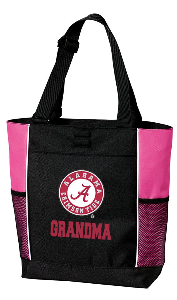 Alabama Logo Tote Bag - Deluxe Carryall Tote Grandma on Pink