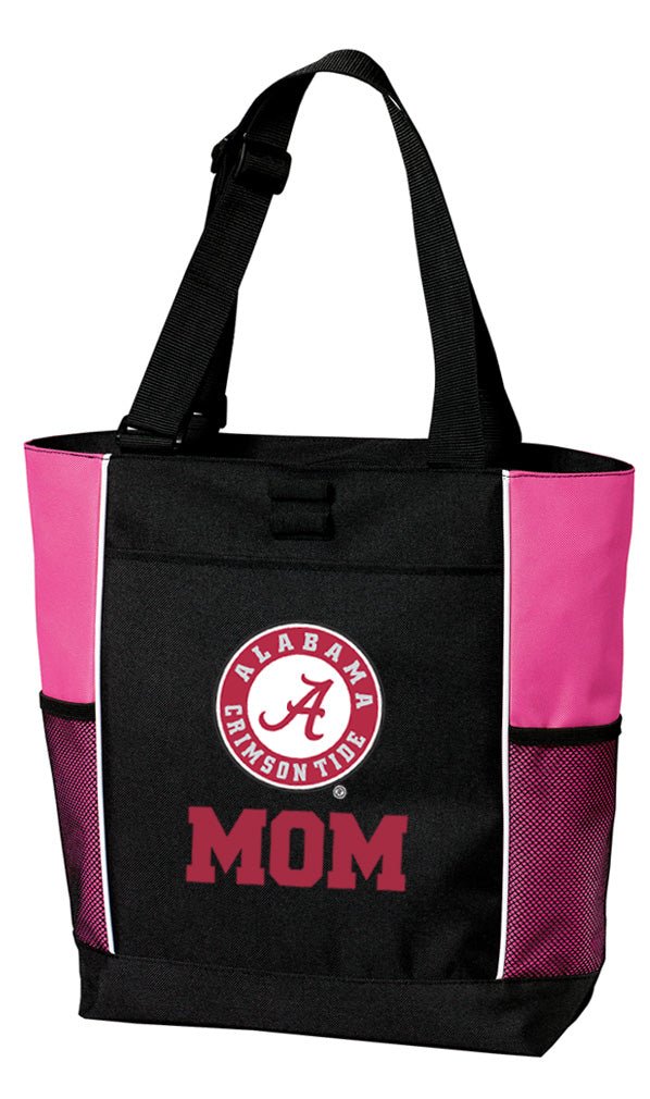 Alabama Logo Tote Bag - Deluxe Carryall Tote Mom on Pink